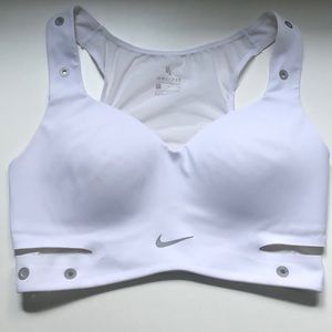 Nike White Sports Bra w/ Cutouts
